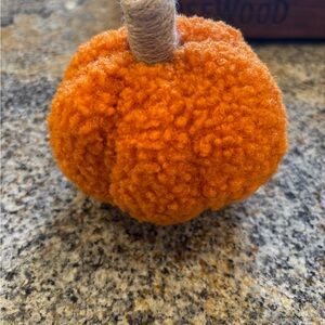 Orange Plush Pumpkin Decor
